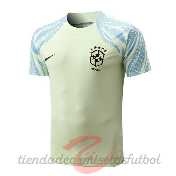 Entrenamiento Brasil 2022 Verde Camisetas Originales Baratas