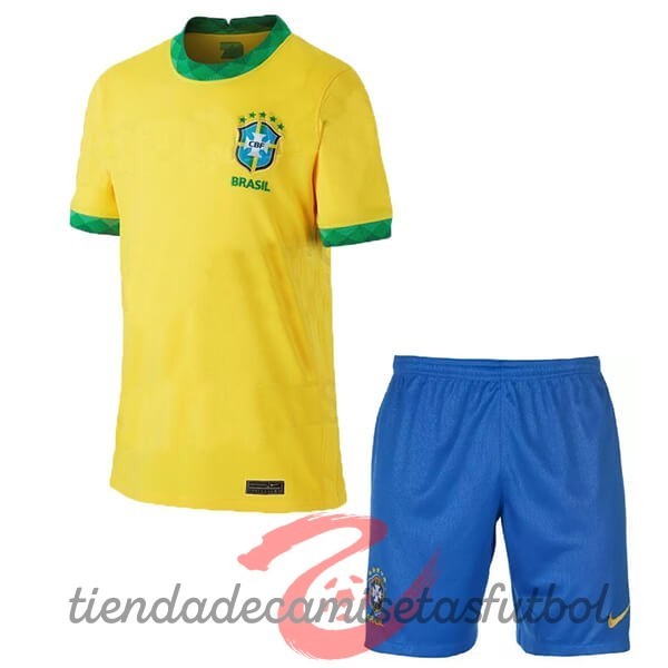 Casa Conjunto De Niños Brasil 2020 Amarillo Camisetas Originales Baratas