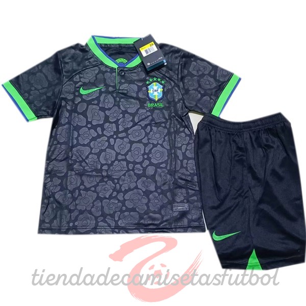 Especial Conjunto De Niños Brasil 2022 Negro Camisetas Originales Baratas