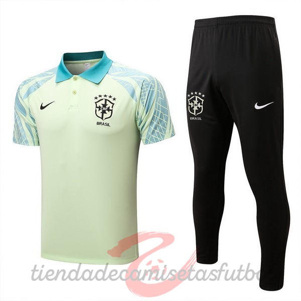 Conjunto Completo Polo Brasil 2022 Verde Negro Camisetas Originales Baratas