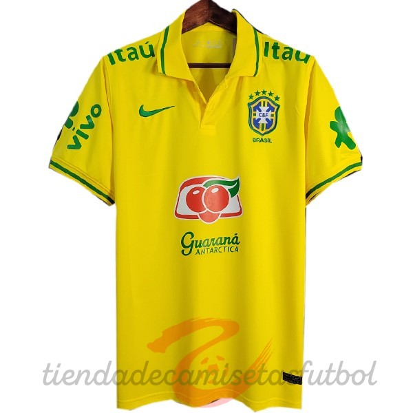 Polo Brasil 2022 Amarillo Verde Camisetas Originales Baratas