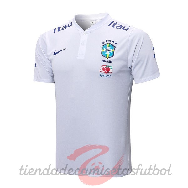 Polo Brasil 2022 II Blanco Camisetas Originales Baratas