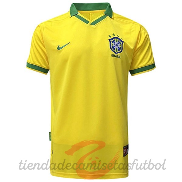 Casa Camiseta Brasil Retro 1978 Amarillo Camisetas Originales Baratas