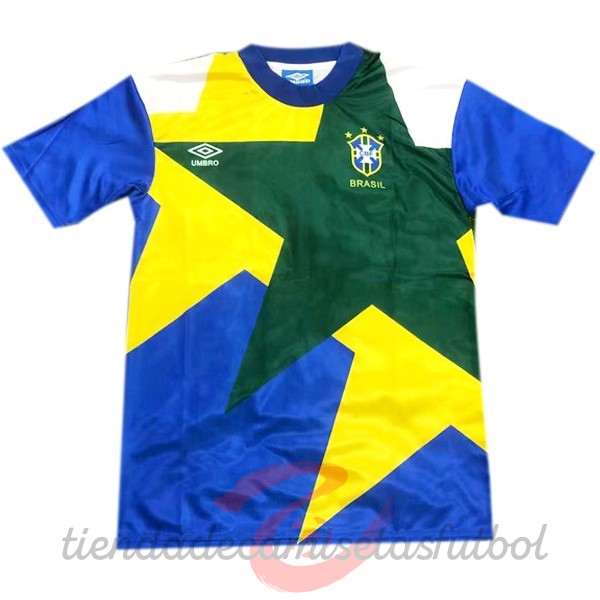 Segunda Camiseta Brasil Retro 1991 1994 Azul Camisetas Originales Baratas