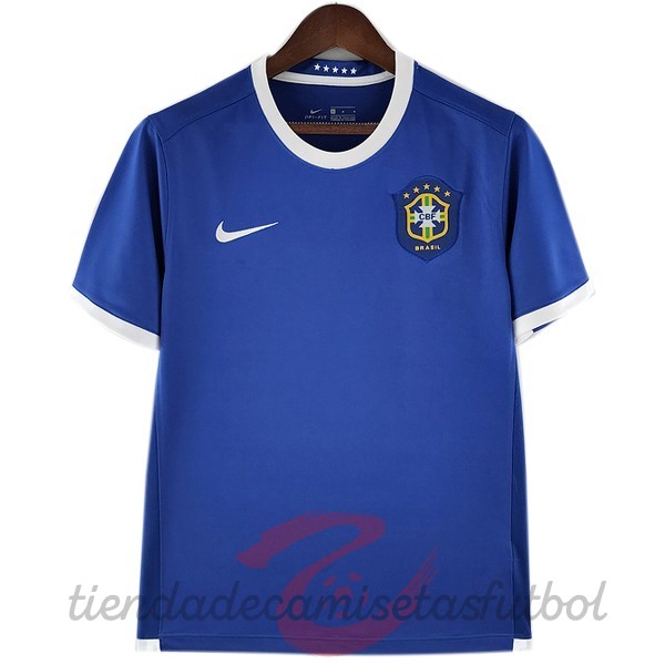 Segunda Camiseta Brasil Retro 2006 Azul Camisetas Originales Baratas