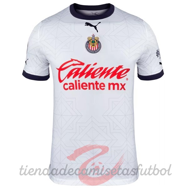 Tailandia Segunda Camiseta CD Guadalajara 2022 2023 Blanco Camisetas Originales Baratas