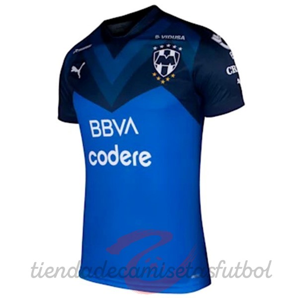 Segunda Camiseta Mujer Monterrey 2022 2023 Azul Camisetas Originales Baratas
