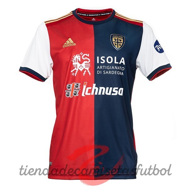Casa Camiseta Cagliari Calcio 2020 2021 Rojo Camisetas Originales Baratas