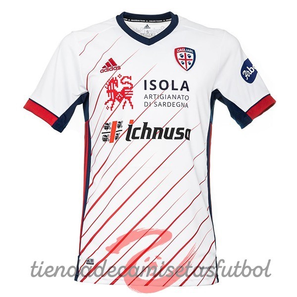 Segunda Camiseta Cagliari Calcio 2020 2021 Blanco Camisetas Originales Baratas