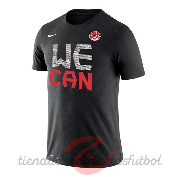 Entrenamiento Canadá 2022 Negro Camisetas Originales Baratas