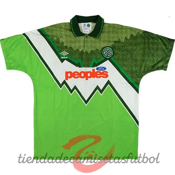 Casa Camiseta Celtic Retro 1991 1992 Verde Camisetas Originales Baratas