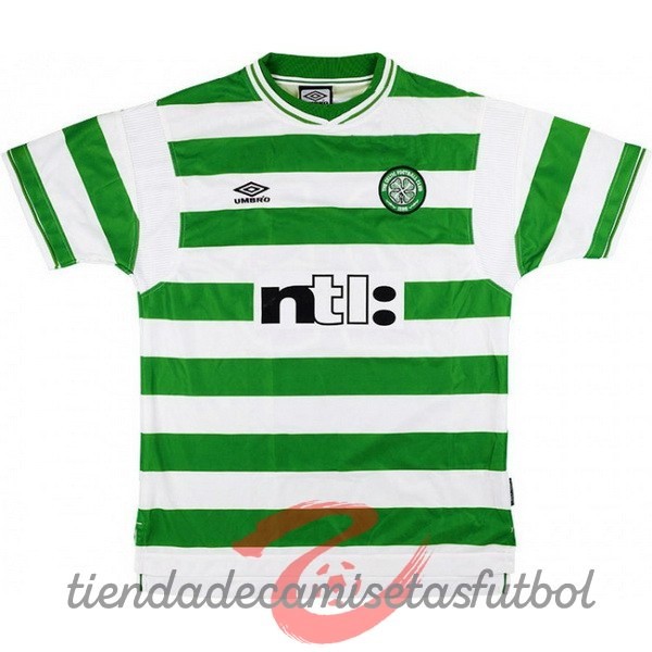 Casa Camiseta Celtic Retro 1999 2001 Verde Camisetas Originales Baratas