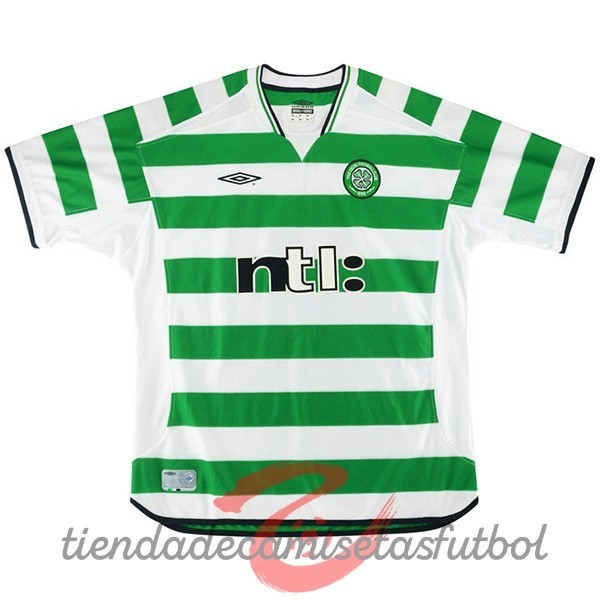 Casa Camiseta Celtic Retro 2001 2003 Verde Camisetas Originales Baratas