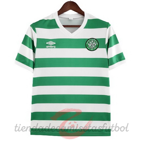 Casa Camiseta Celtic Retro 1980 1981 Verde Camisetas Originales Baratas