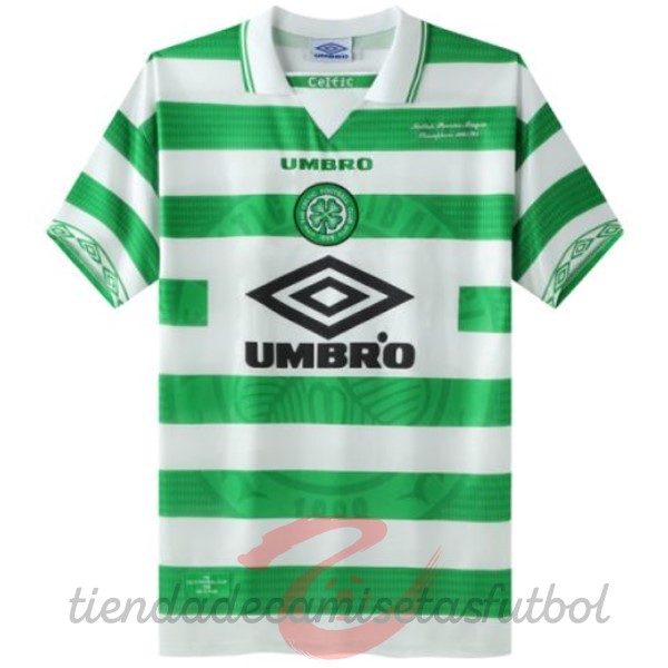 Casa Camiseta Celtic Retro 1998 Verde Camisetas Originales Baratas