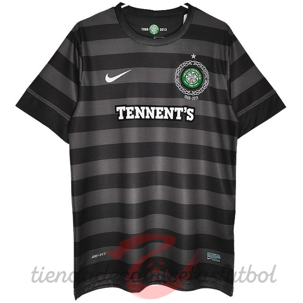 Segunda Camiseta Celtic Retro 2012 2013 Negro Camisetas Originales Baratas