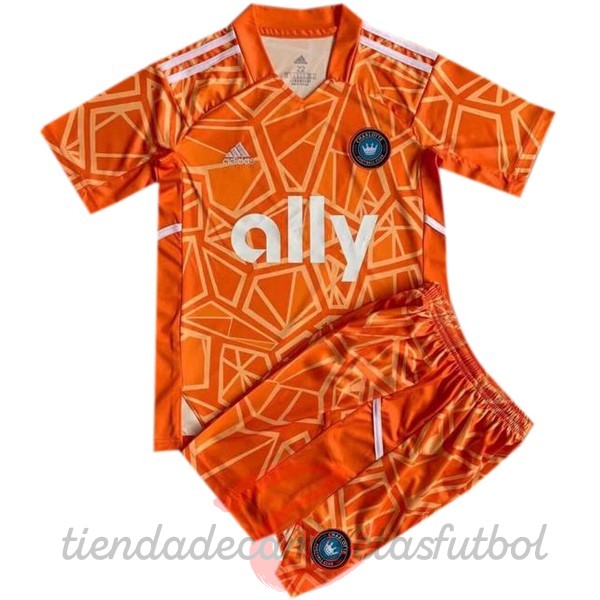 Portero Conjunto De Niños Charlotte 2022 2023 Naranja Camisetas Originales Baratas