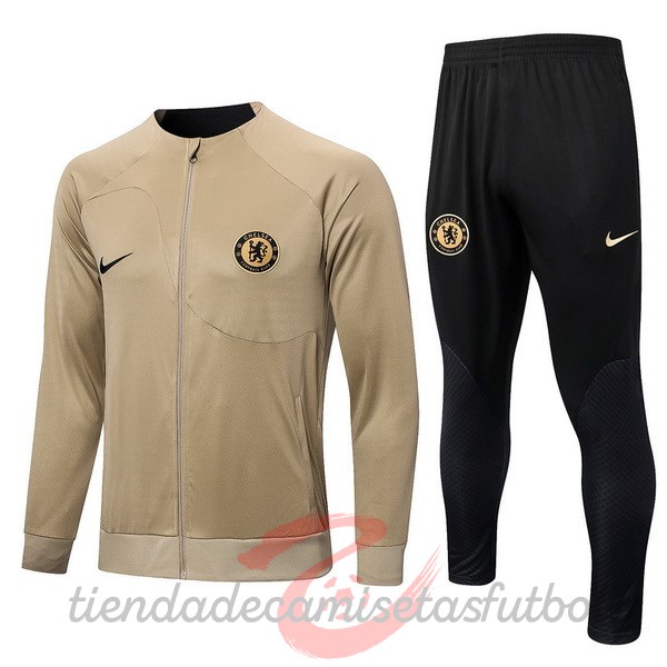 Chandal Chelsea 2022 2023 Amarillo Negro Camisetas Originales Baratas