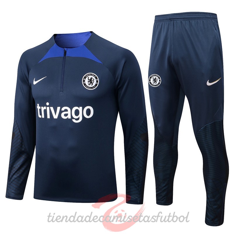 Chandal Chelsea 2022 2023 Azul Marino Camisetas Originales Baratas
