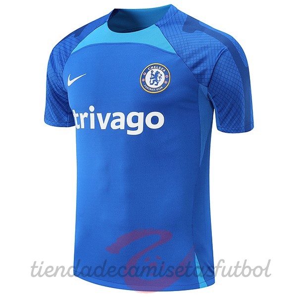 Entrenamiento Chelsea 2022 2023 Azul I Blanco Camisetas Originales Baratas