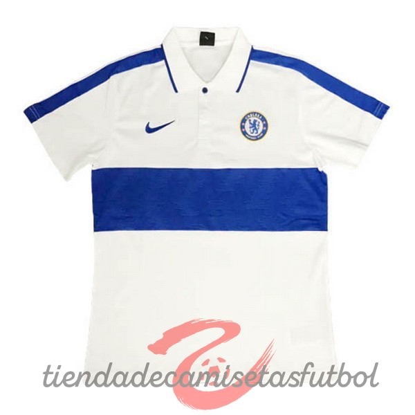 Polo Chelsea 2020 2021 Azul Blanco Camisetas Originales Baratas