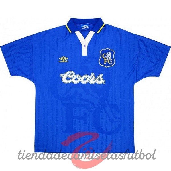 Casa Manga Larga Chelsea Retro 1997 Azul Camisetas Originales Baratas