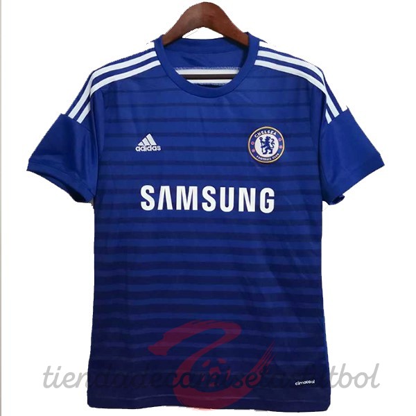 Casa Camiseta Chelsea Retro 2014 2015 Azul Camisetas Originales Baratas