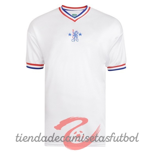 Tercera Camiseta Chelsea Retro 1982 Blanco Camisetas Originales Baratas