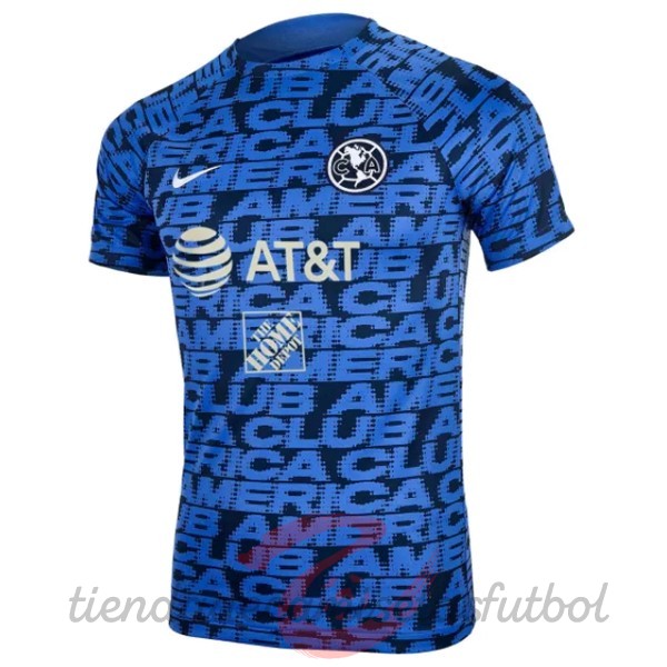 Entrenamiento América 2022 2023 Azul Camisetas Originales Baratas