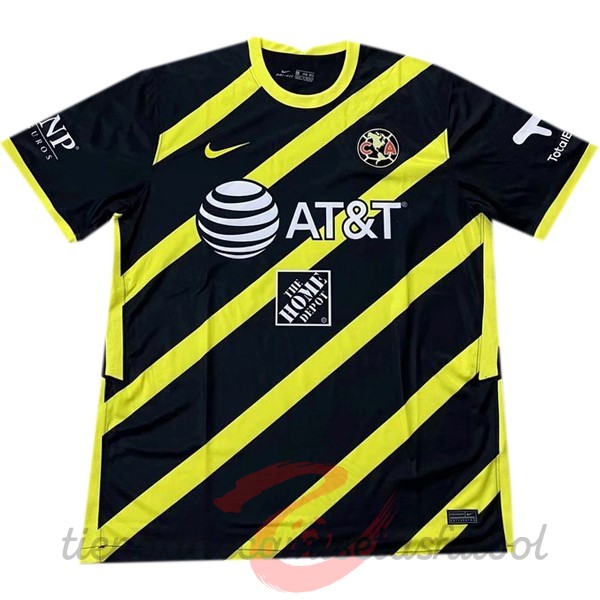 Entrenamiento América 2022 2023 Negro Amarillo Camisetas Originales Baratas