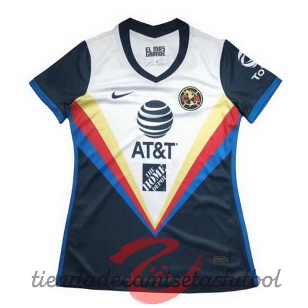 Segunda Camiseta Mujer Club América 2020 2021 Blanco Camisetas Originales Baratas