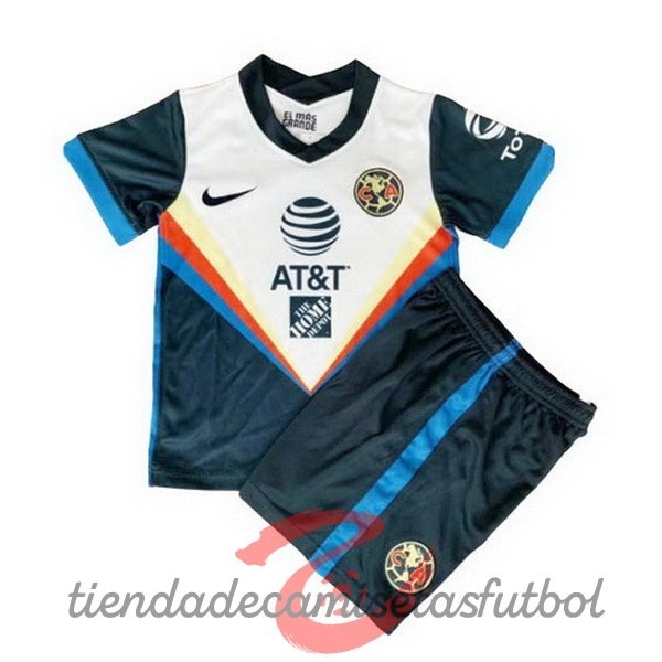 Segunda Conjunto De Niños Club América 2020 2021 Blanco Camisetas Originales Baratas