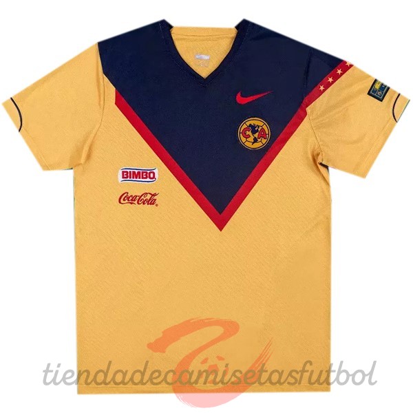 Casa Camiseta América Retro 2006 Amarillo Camisetas Originales Baratas
