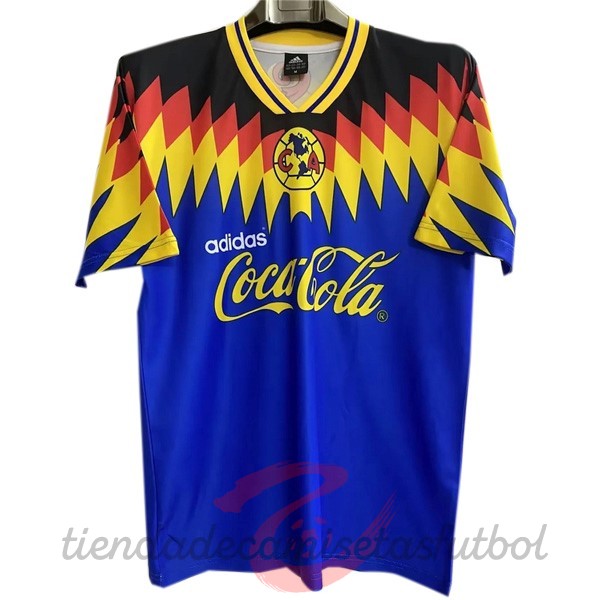 Segunda Camiseta América Retro 1995 Azul Camisetas Originales Baratas