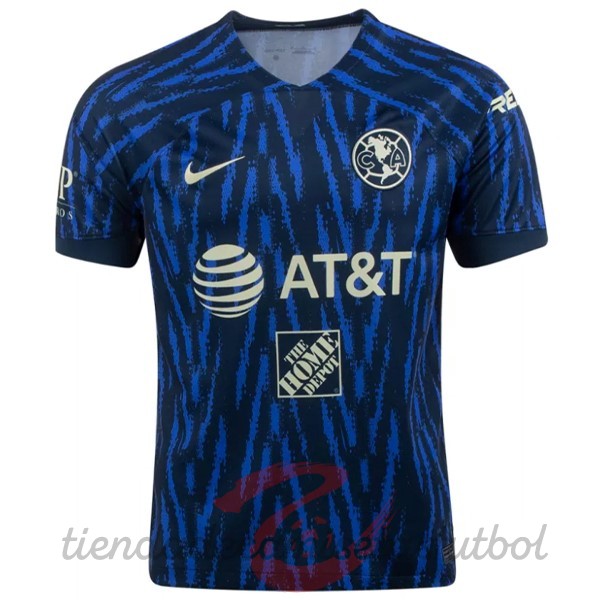 Segunda Camiseta Club América 2022 2023 I Azul Camisetas Originales Baratas