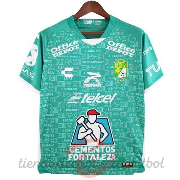 Charly Casa Camiseta Club León 2022 2023 Verde Camisetas Originales Baratas