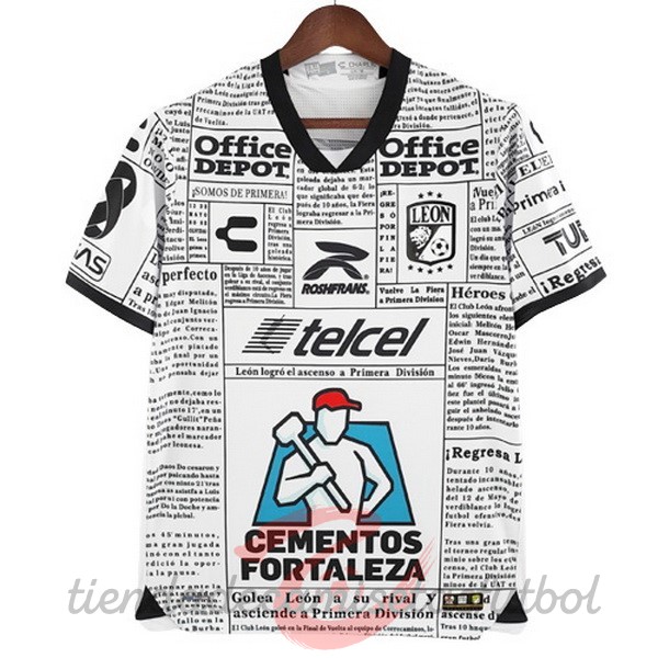 Charly Segunda Camiseta Club León 2022 2023 Blanco Camisetas Originales Baratas
