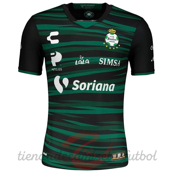 Tailandia Segunda Camiseta Santos Laguna 2022 2023 Verde Camisetas Originales Baratas