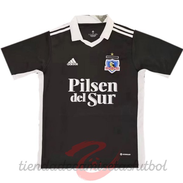 Tailandia Segunda Camiseta Colo Colo 2022 2023 Negro Camisetas Originales Baratas