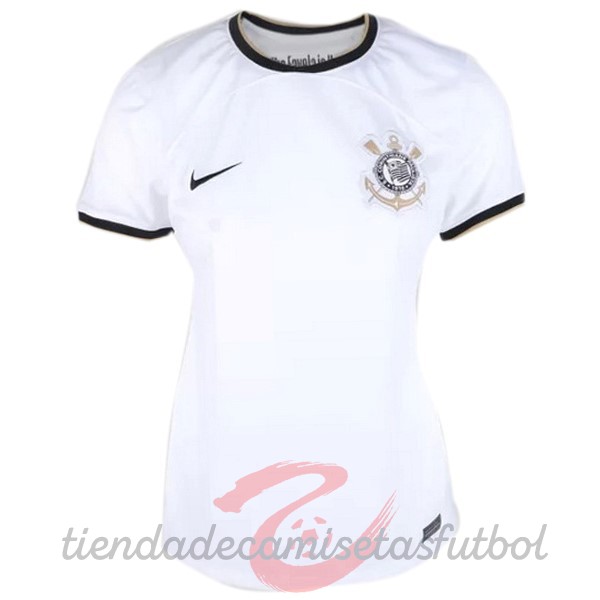 Casa Camiseta Mujer Corinthians Paulista 2022 2023 Blanco Camisetas Originales Baratas