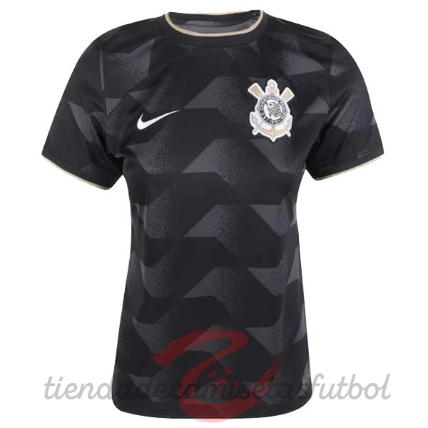 Segunda Camiseta Mujer Corinthians Paulista 2022 2023 Negro Camisetas Originales Baratas