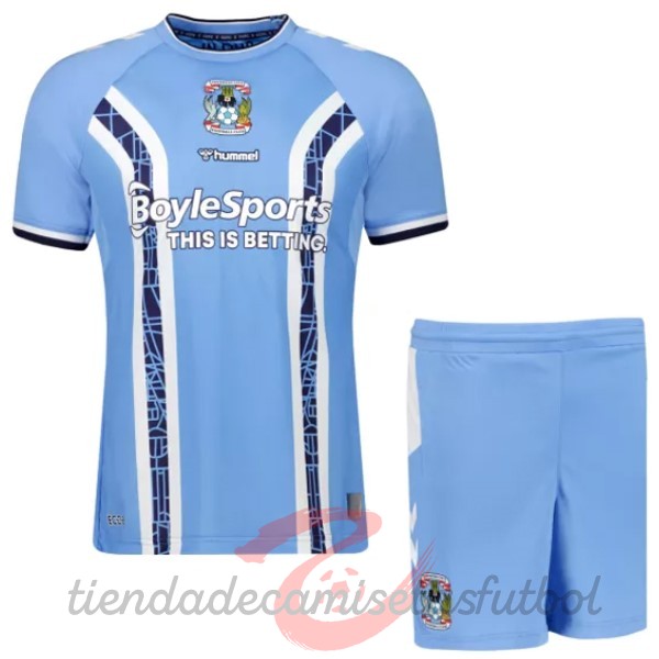Casa Conjunto De Niños Coventry City 2022 2023 Azul Camisetas Originales Baratas