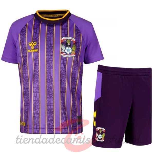 Segunda Conjunto De Niños Coventry City 2022 2023 Purpura Camisetas Originales Baratas