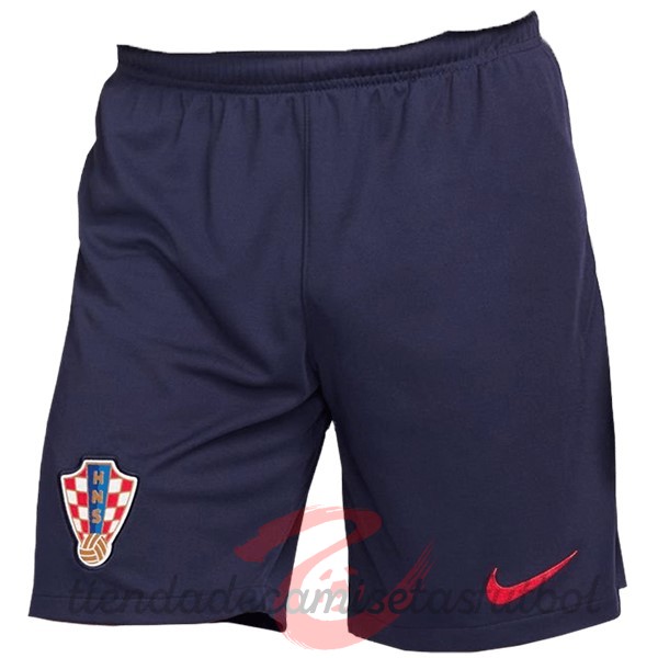 Segunda Pantalones Croacia 2022 Azul Marino Camisetas Originales Baratas