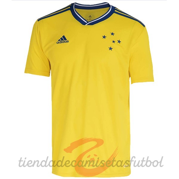 Tailandia Tercera Camiseta Cruzeiro EC 2022 2023 Amarillo Camisetas Originales Baratas