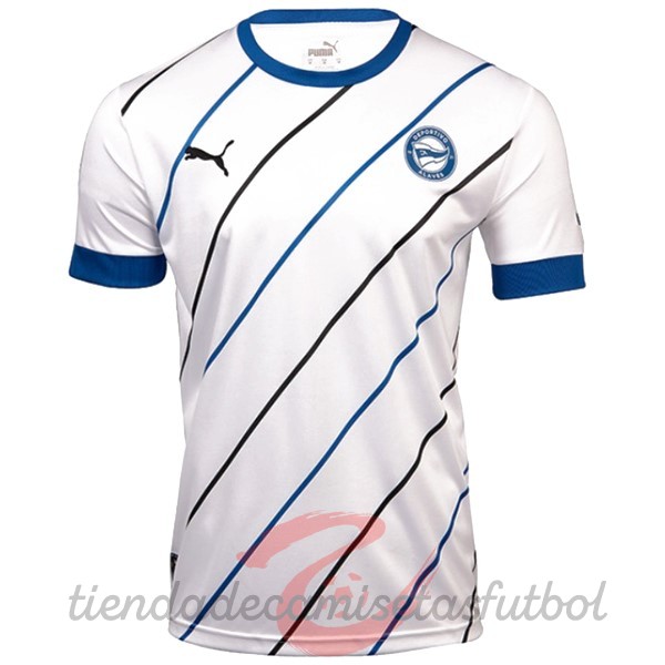 Tailandia Segunda Camiseta Alavés 2022 2023 Blanco Camisetas Originales Baratas