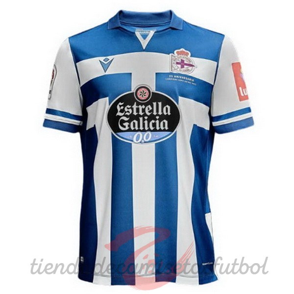 Casa Camiseta Deportivo de La Coruna 2020 2021 Azul Camisetas Originales Baratas