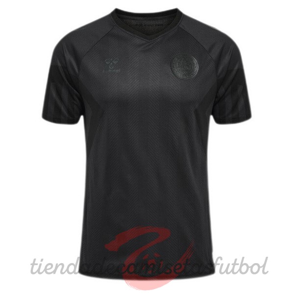 Tailandia Tercera Camiseta Dinamarca 2022 Negro Camisetas Originales Baratas