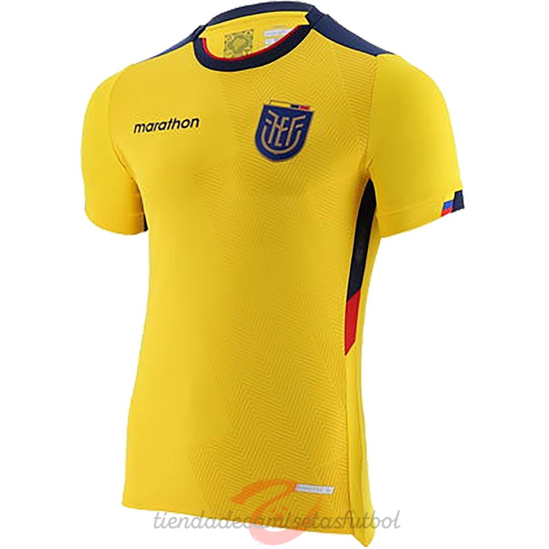 Tailandia Casa Camiseta Ecuador 2022 Amarillo Camisetas Originales Baratas