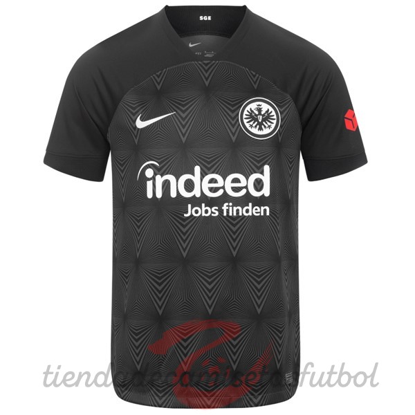 Tailandia Segunda Camiseta Eintracht Frankfurt 2022 2023 Negro Camisetas Originales Baratas